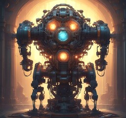 Wall Mural - illustration of techno background.