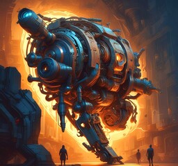 Wall Mural - illustration of techno background.
