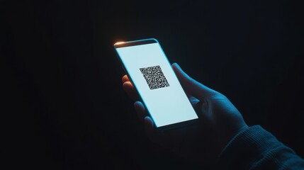 qr code scanning with a mobile phone. featuring effortless access to digital services