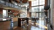 © Mahavira Osa - Stunning Modern Loft Apartment with Exposed Brick and a Spiral Staircase