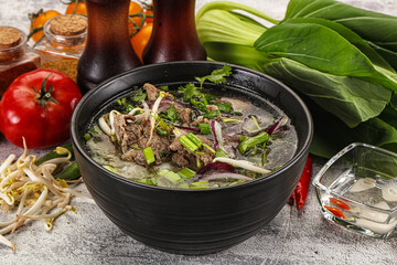 Sticker - Vietnamese cuisine - Pho Bo soup with beef