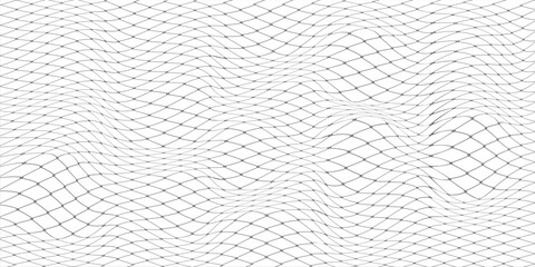 Net texture pattern on white background. Net texture pattern for backdrop and wallpaper. Realistic net pattern with black squares. vector