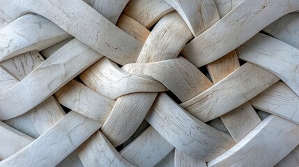 Leinwandbilder - Interlocking minimalist shapes artistic display abstract design modern environment close-up viewpoint creative concept