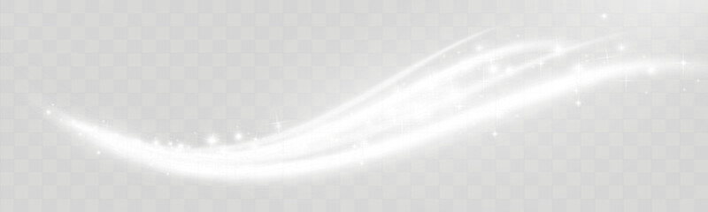 Wall Mural - shining magical wavy light lines. magical elements templates for illustration.