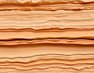 Aufkleber - Abstract Earth Tones Texture. Layered Orange and Beige Waves create a Warm Organic Pattern. Subtle Variations in Color Depth offer a Natural Artistic Visual and Tactile Experience. Perfect for Design