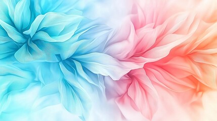 Poster - Soft color gradient from blue to pink abstract art digital artwork modern design artistic style