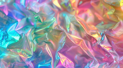 Wall Mural - abstract trendy holographic background. hologram gradient background with metalic waves.