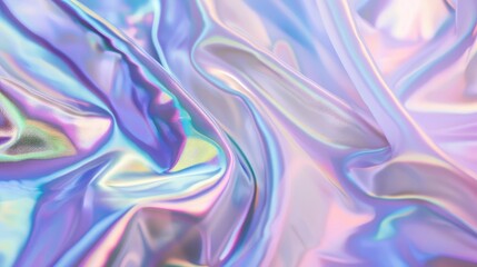 Wall Mural - abstract trendy holographic background. hologram gradient background with metalic waves.