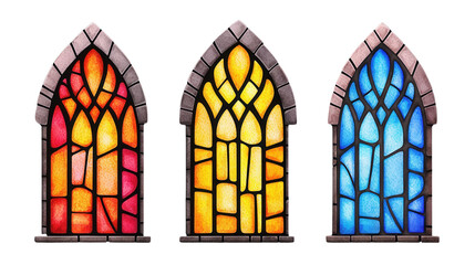 Poster - Vibrant Stained Glass Windows  Architectural Masterpieces of Illumination and Faith