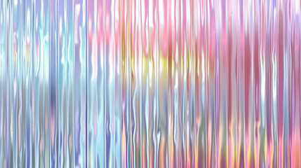 holographic Seamless trendy iridescent rainbow corrugated