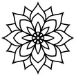 © Amir - Floral Mandala Line Art Illustration
