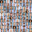 © Robert Kneschke - Quadratische Collage aus Portraits von Geschäftsleuten
