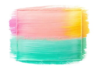 Wall Mural - pastel square paint stroke background - abstract art texture