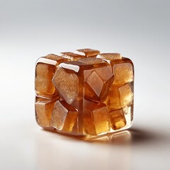Wall Mural - Amber Cube of Ice Cubes