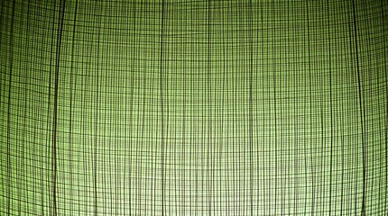 Abstract Woven Texture with Green Hue and Dark Thread Pattern