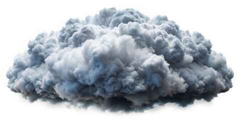 Poster - Cumulus Cloud Isolated on White Background