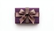 © VANATSANUN - Elegant purple gift box with a satin bow, perfect for celebrations and special occasions.