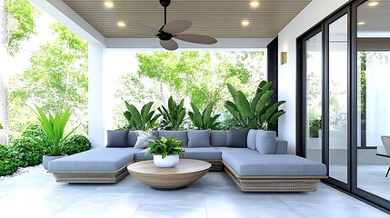 Wall Mural - Comfortable patio space