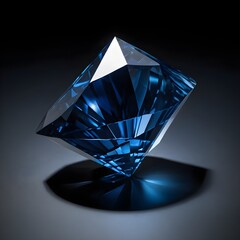 Wall Mural - Blue Sapphire Gemstone, Close-up