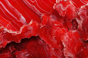 Poster - Close-up of red agate mineral stone texture for jewelry or decoration