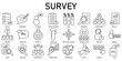 © fan_studio - Set of Survey Icons or symbols Vector fully editable file
