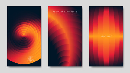 A set of abstract, gradient backgrounds. For posters, banners, covers, etc.