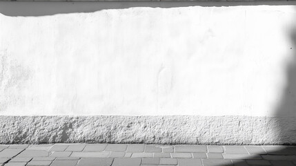 Fototapete - White wall background copy space. White wall background