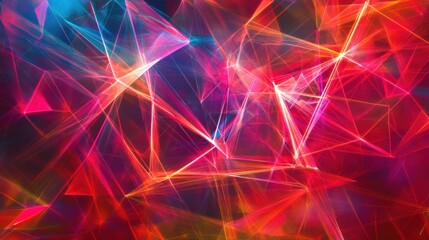 Wall Mural - abstract red blue light network background