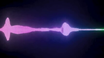 Canvas Print - Sound Wave Visualization of Audio Frequencies