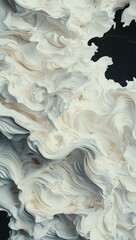 Wall Mural - a design that features abstract flowing patterns, incorporating curves and color gradients, set agai
