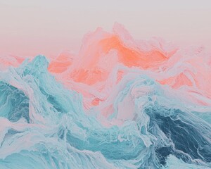 Wall Mural - vibrant abstract lines form a colorful background suitable for visual content, presentations, techno
