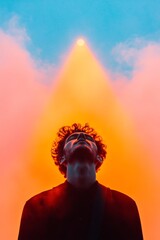Aufkleber - Neon-Lit Concert Atmospheric Stage Lighting with Cinematic Views - Dynamic Music Documentation for Modern Entertainment Marketing