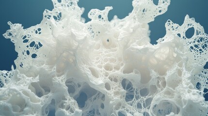 Closeup of yarn material structure for technical and cloth fabric, with an industrial science background texture, showcasing a macro of thread, yarn, and material