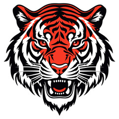  Tiger head tiger illustration animal vector