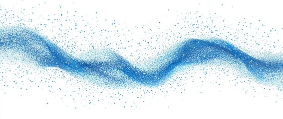 A futuristic abstract wave is depicted in a 3D rendering of a digital background that showcases a network connection structure and big data