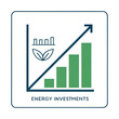 © julia_aldo - Green energy investment growth chart icon