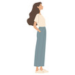 © Rawpixel.com - Woman talking illustration minimalist standing vector