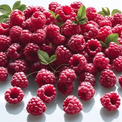 Wall Mural - raspberry and blackberry