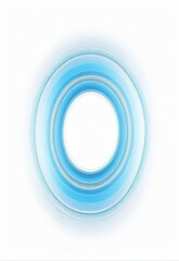 Wall Mural - Light Blue Tech Wind Line Border Geometric Design Elements