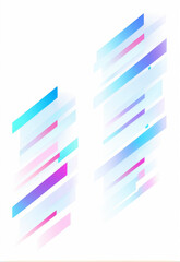 Wall Mural - Floating elements e-commerce decoration gradient vector commercial material