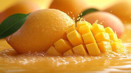 Sticker - fresh mango fruit