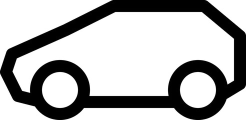 Wall Mural - micro car line icon