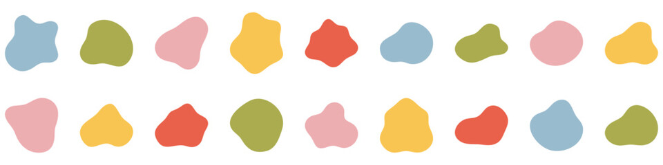 Wall Mural - modern abstract graphic elements. colorful graphic elements on white background. vector illustration
