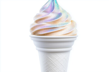 Wall Mural - ice cream cone isolated