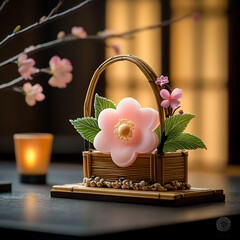 Wall Mural -  plum blossom wagashi