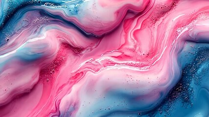 Wall Mural - Abstract Fluid Marble: A swirling display of vibrant colors, evoking a sense of fluidity and artistry, creates a mesmerizing and dynamic composition.
