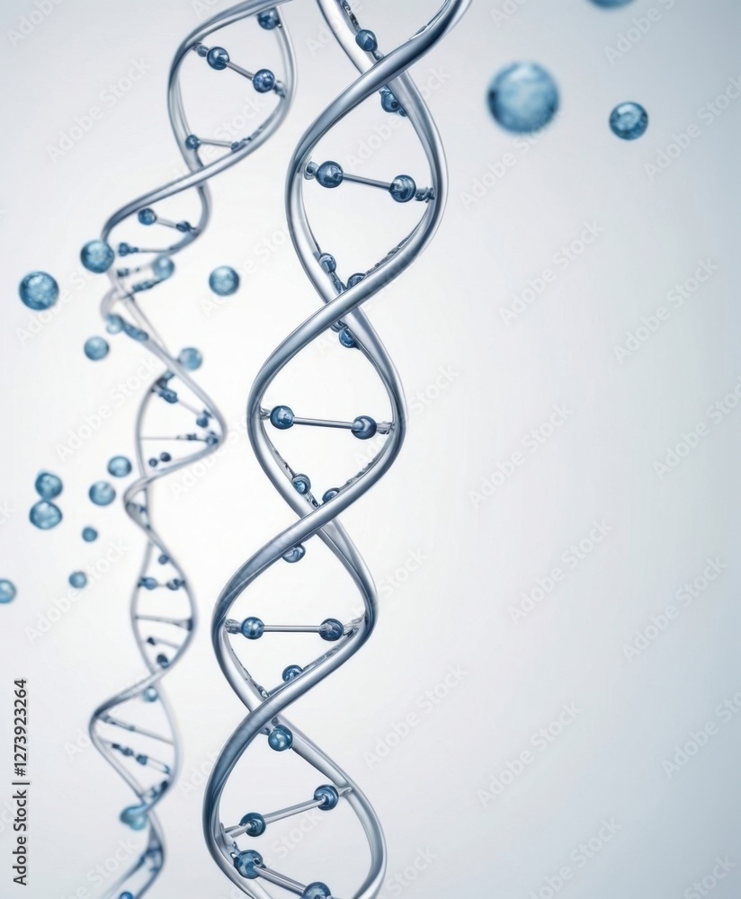 The structure of a DNA double helix, constructed in three dimensions ...