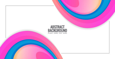 Wall Mural - Colorful abstract modern wave background