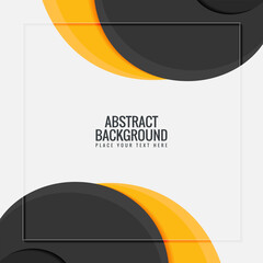 Wall Mural - Black and yellow abstract wave design background