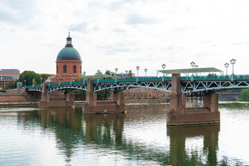 beautiful european city streets houses Toulouse France